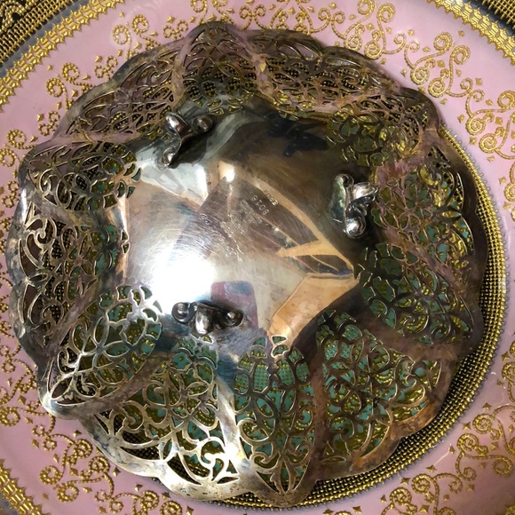 LOVELACE Silver Filigree Candy Dish - Picture 3 of 7